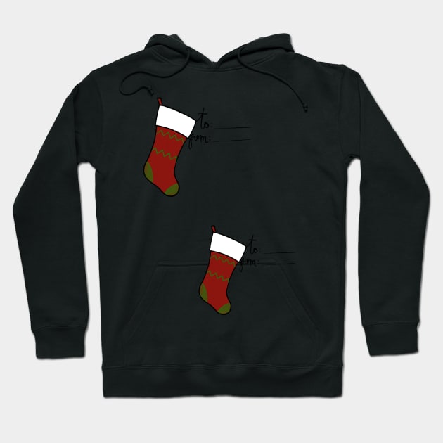 Christmas Gift Tag Hoodie by notastranger